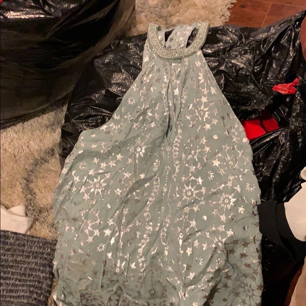 Mint green dress